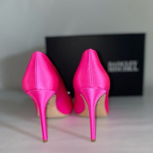 BADGLEY MISCHKA NWT CHER PUMPS Hot Pink Size 8.5 - Picture 7 of 12